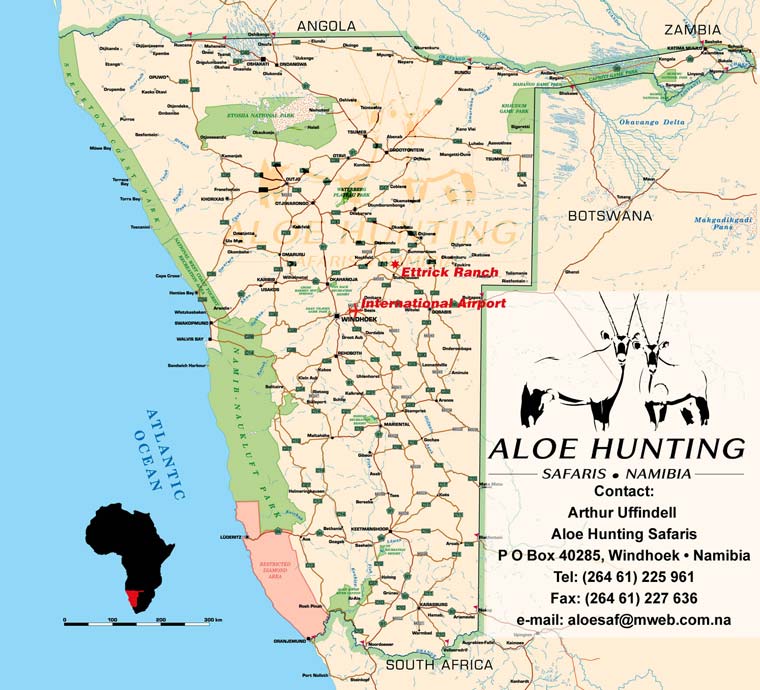 дорожная карта Намибии