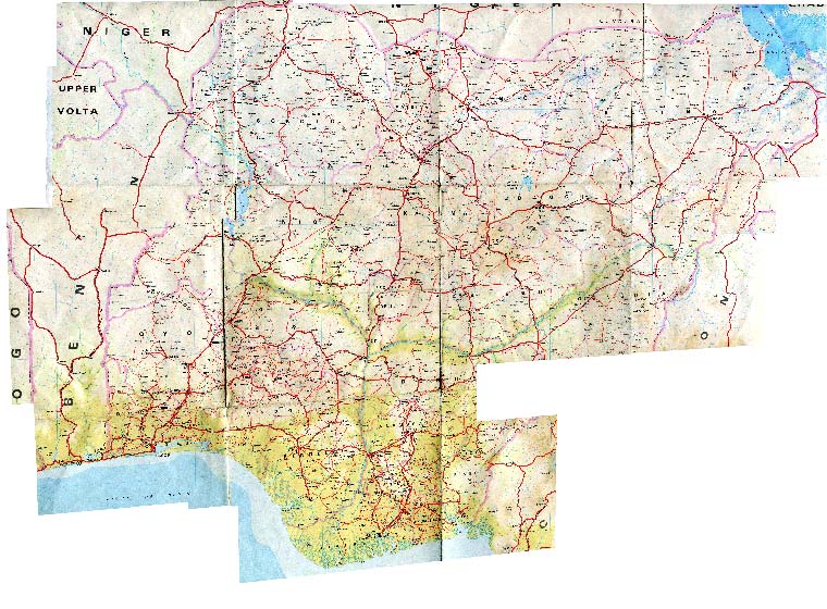 карта дорог Нигерии