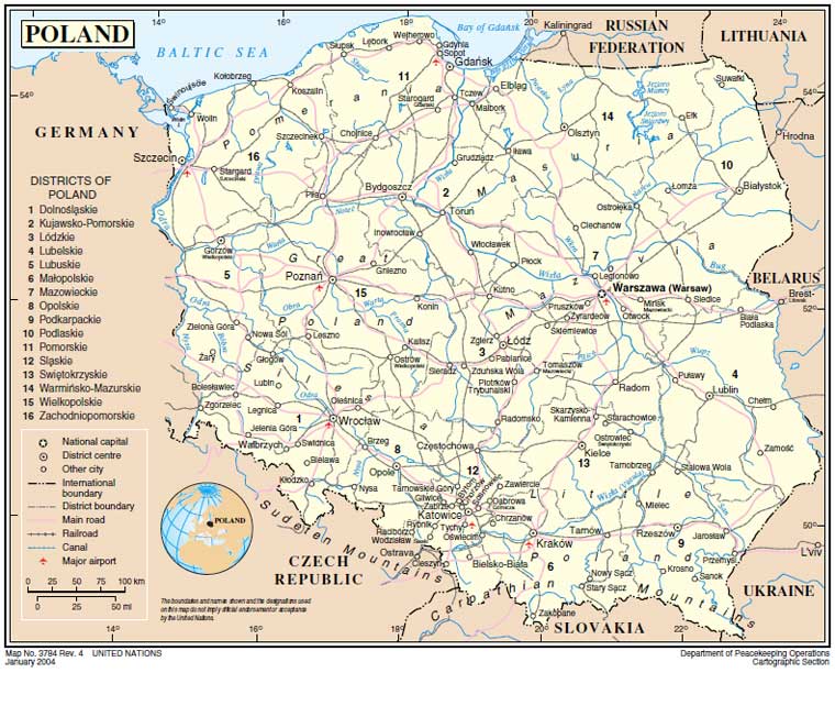 дорожная карта Польши